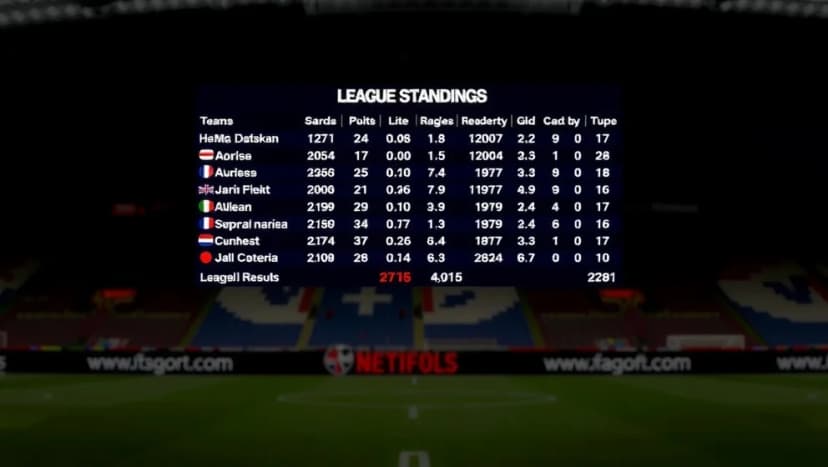 Poängställning FC Nordsjælland