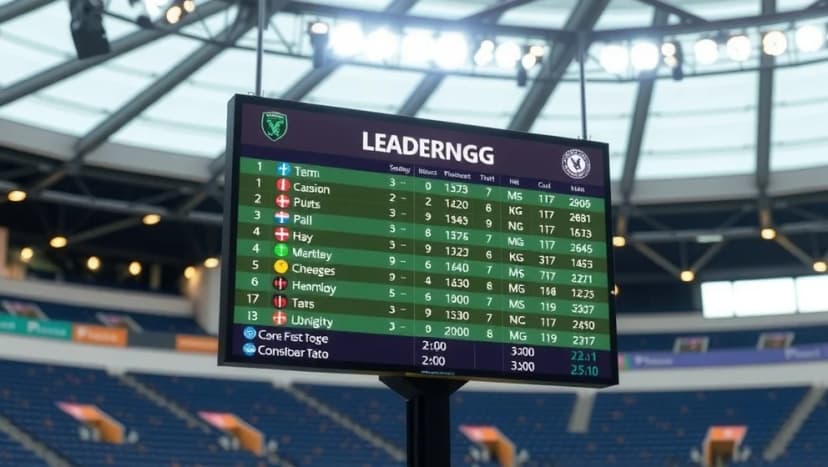 Poängställningen i Obos-ligaen