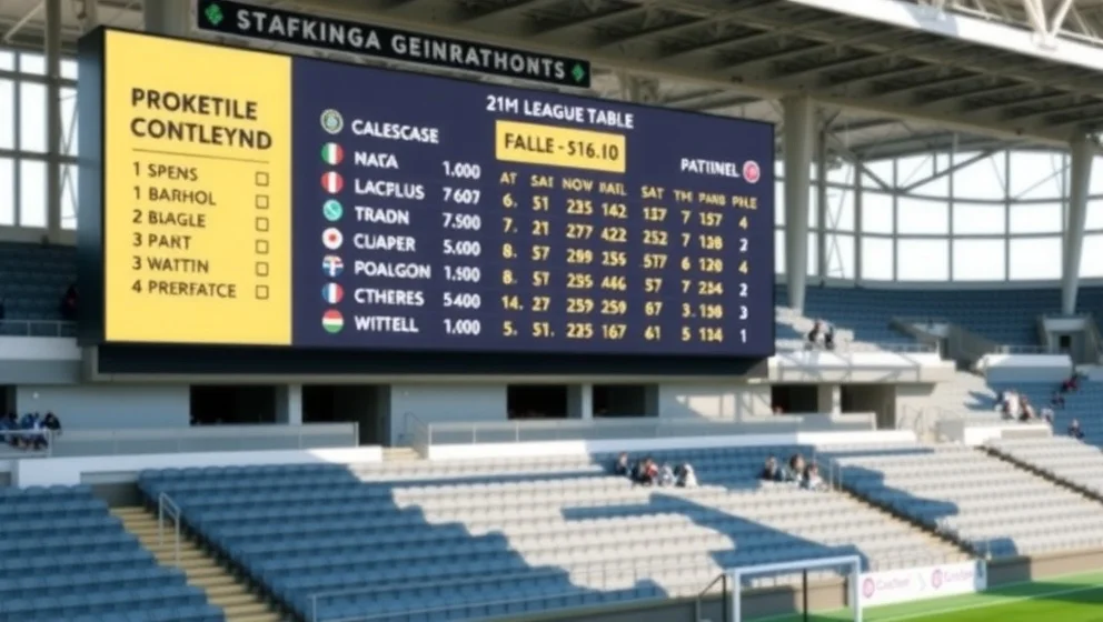 Poängställning i RC Lens