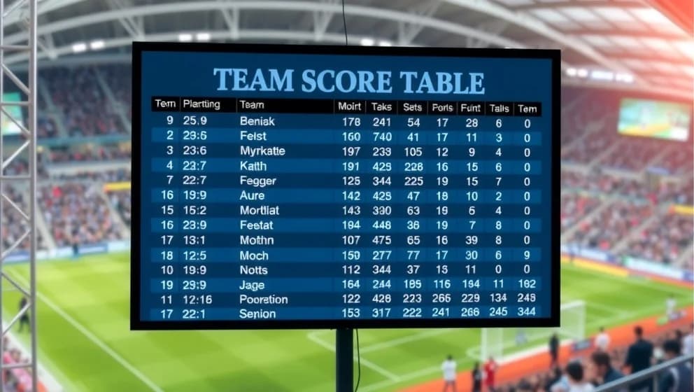 Poängställning i Super Lig