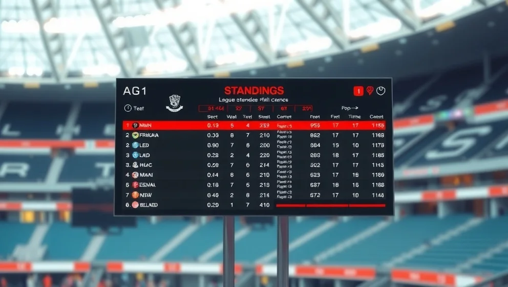 Poängställningen i SC Freiburg