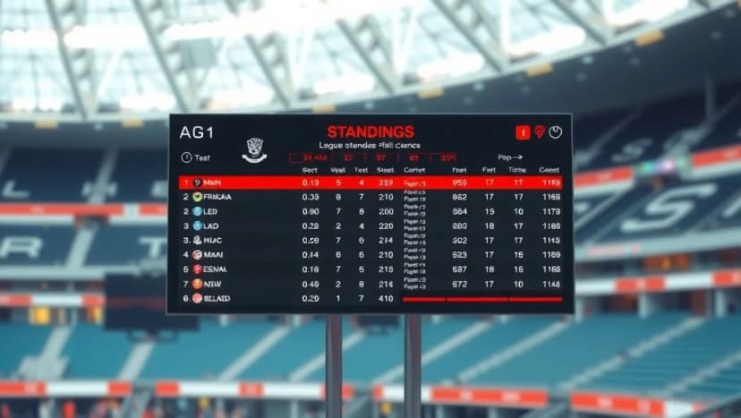 Poängställningen i SC Freiburg