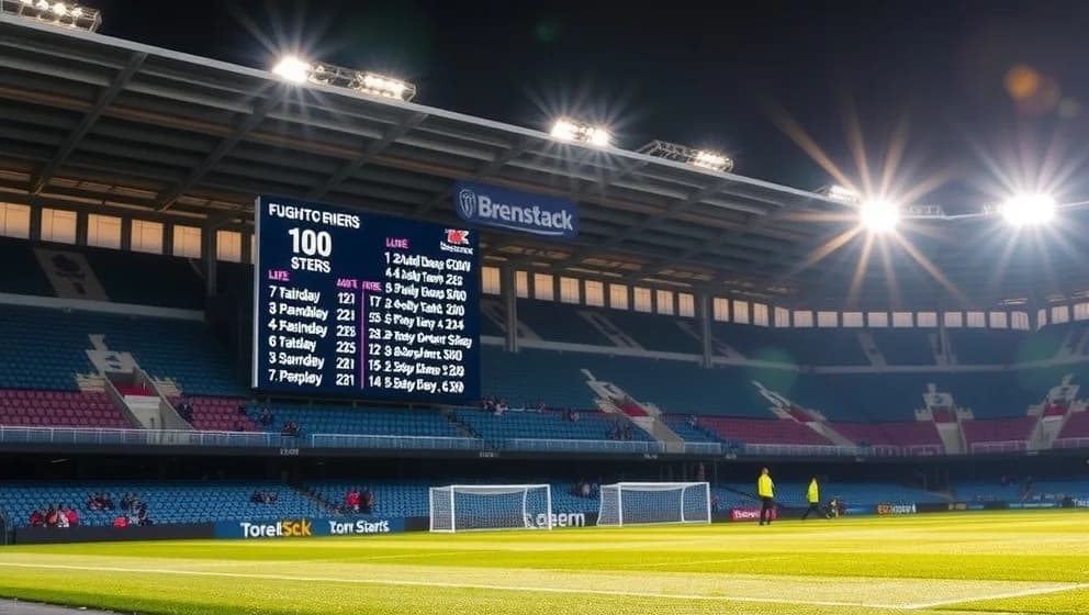 Poängställning i Sparta Prag nu