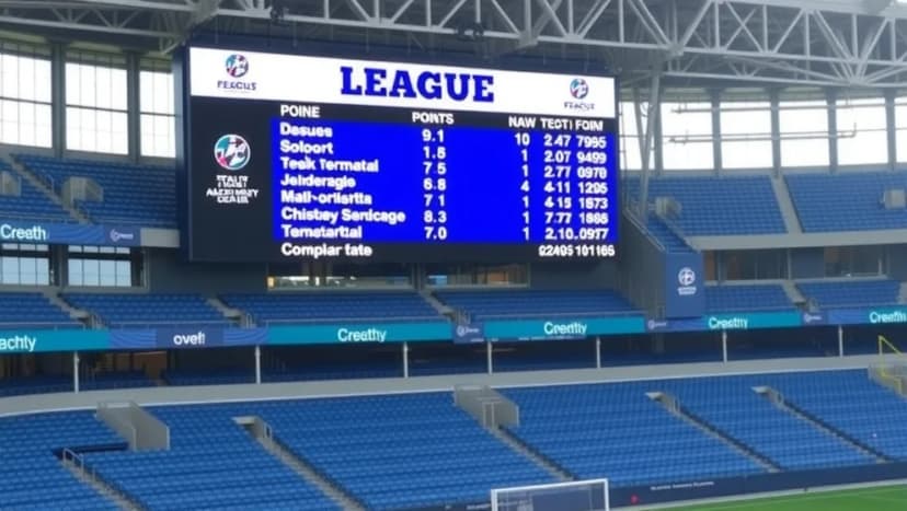 Poängställning i US Lecce denna säsong